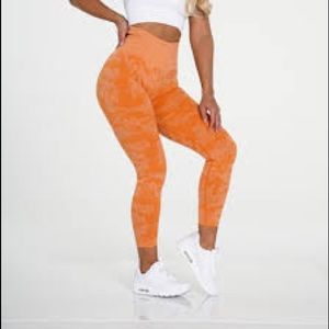 NVGTN Orange Camo Leggings